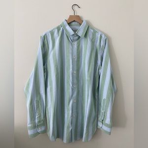 Zara Blue/Green Button Down Shirt